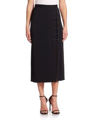 A.L.C. | Black Dean Midi Skirt | Lyst