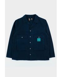 Nigel Cabourn Blue Usmc Shirt Jacket Black Navy for men