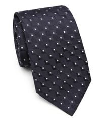 Armani | Blue Square Neat Silk Tie for Men | Lyst