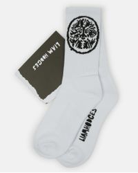 Liam Hodges Logo White Sports Socks for men