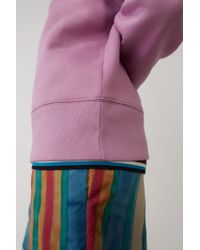 Acne Fairview Face Lilac Purple Regular Fit Sweatshirt
