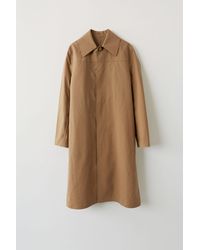Acne Fn-wn-outw000074 Camel Brown Minimalist Coat