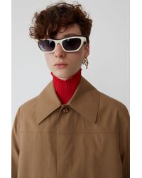 Acne Fn-wn-outw000074 Camel Brown Minimalist Coat