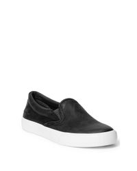 Ralph Lauren | Black Cedar Calfskin Sneaker | Lyst