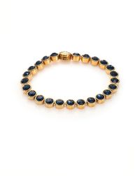 Michael Kors | Metallic Park Avenue Glam Jeweled Tennis Bracelet/navy | Lyst