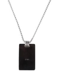 Emporio Armani | Metallic Necklace for Men | Lyst