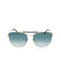 Tom Ford | Metallic Edward Ft0377 28w Gold Metal Square Sunglasses for Men | Lyst