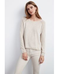 Velvet By Graham & Spencer - Natural Ghala Cashmere Raglan Sweater - Lyst