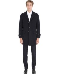 Barena | Blue Wool Blend Formentera Jersey Coat | Lyst