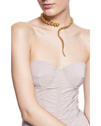 Paula Mendoza | Metallic Glacucus Gold-plated Coil Necklace | Lyst