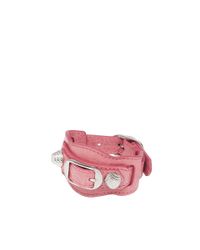 Balenciaga | Pink Giant Silver Bracelet | Lyst
