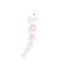 Sophie Bille Brahe | Metallic Croissant De Perle Earring For Right Ear | Lyst