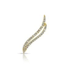 Anne Sisteron - 14kt Yellow Gold Diamond Flame Ear Cuff - Lyst
