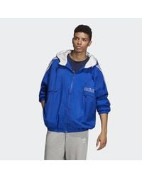 adidas blue trefoil jacket