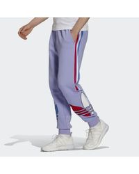 adidas Cotton Adicolor Sweat Pants in Purple for Men - Lyst