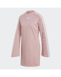adidas Synthetic Glitter Dress in Pink - Lyst