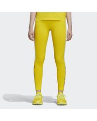 yellow adidas leggings