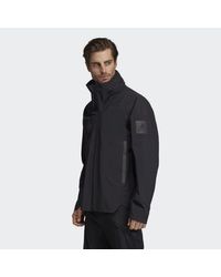 adidas black rain jacket
