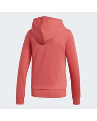 Adidas Red Essentials Linear Kapuzenjacke