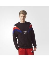 adidas Cotton Neva Crew Sweatshirt in Black for Men - Lyst
