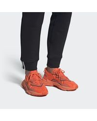 adidas Suede Ozweego Shoes in Orange for Men - Lyst