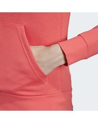 Adidas Red Essentials Linear Kapuzenjacke