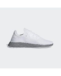 adidas Deerupt Runner in White/Black (White) for Men - Lyst