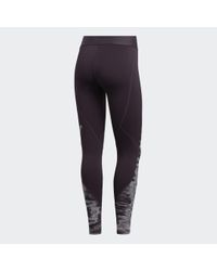 adidas Synthetisch Alphaskin Cold Weather Lange Legging in het Paars - Lyst