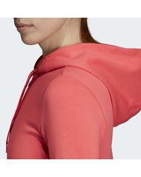 Adidas Red Essentials Linear Kapuzenjacke