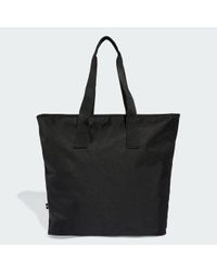トートバッグ ADIDAS Polyurethane Outline Trefoil Shopper Bag 5FT1193 adidas PU Outline Trefoil Shopper Bag Black | Rebel Sport