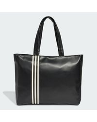 【ADIDAS】Polyurethane Outline Trefoil Shopper Bag ☆ Adidas Original Polyurethane Outline Trefoil Shopper Bag