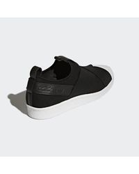 adidas Synthetic Superstar Slip-on Shoes in Black for Men | Lyst صوت تشويش