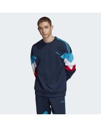 adidas Synthetik Palmeston Sweatshirt in Blau für Herren - Lyst