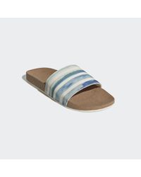 Chancla Adilette Cork adidas de hombre de color Blanco | Lyst