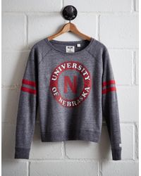 Tailgate Gray Women's Nebraska Fleece Sweatshirt