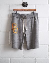 Tailgate Gray Men's Baylor Bears Cut-off Fleece Short for men