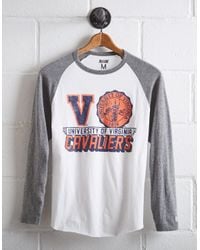 Tailgate White Men's Uva Cavaliers Baseball Shirt for men