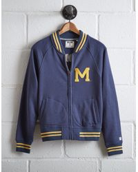 Tailgate Blue Women's Michigan Bomber Jacket