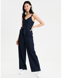 american eagle denim jumpsuit