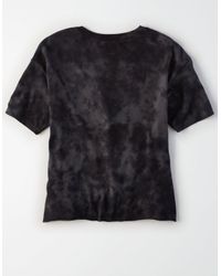 American Eagle Cotton Ae Acid Washed Nasa T Shirt In Black Lyst