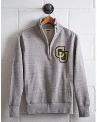 Tailgate Gray Men's Colorado Half-zip Fleece Popover for men