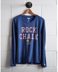 Tailgate Blue Women's Kansas Long Sleeve T-shirt