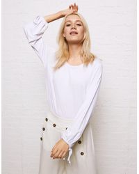 American Eagle White Don't Ask Why Pullover Crew Sweatshirt