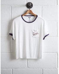 Tailgate White Women's Lsu Tigers Pocket T-shirt
