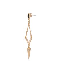 Trina Turk | Black Linear Chandelier W Stone Drop | Lyst