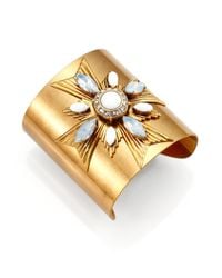 Tory Burch | White Selma Cuff Bracelet | Lyst