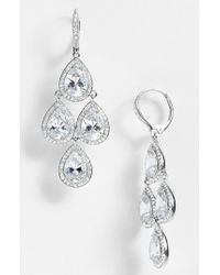 Lyst Nadri Cubic Zirconia Chandelier Earrings Nordstrom Exclusive Gallery