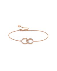 Monica Vinader | Pink Naida Kiss Open Bracelet | Lyst