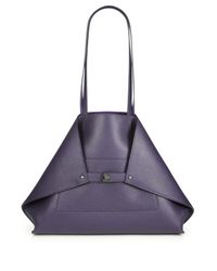 Akris | Purple Ai Medium Convertible and Reversible Leather Tote | Lyst