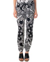 bandana pants tibi patchwork track